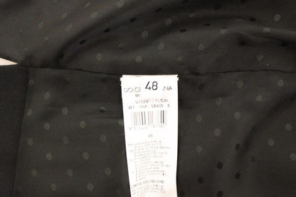 Dolce & Gabbana Veste-gilet en laine et soie extensible noire