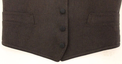 Dolce & Gabbana Bruine Vest van Katoenmix