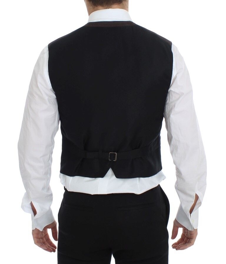 Gilet en coton mélangé brun de Dolce &amp; Gabbana