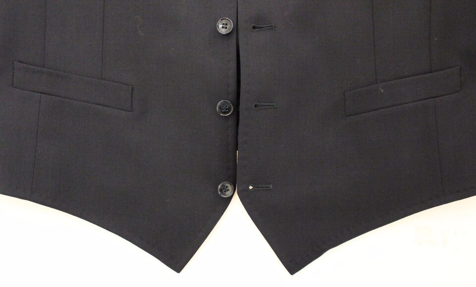 Dolce & Gabbana blauwe katoenen stretch vest blazer