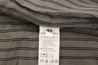 Veste-gilet en coton extensible gris de Dolce & Gabbana