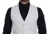 Veste-blazer Dolce &amp; Gabbana en coton et soie blanche.