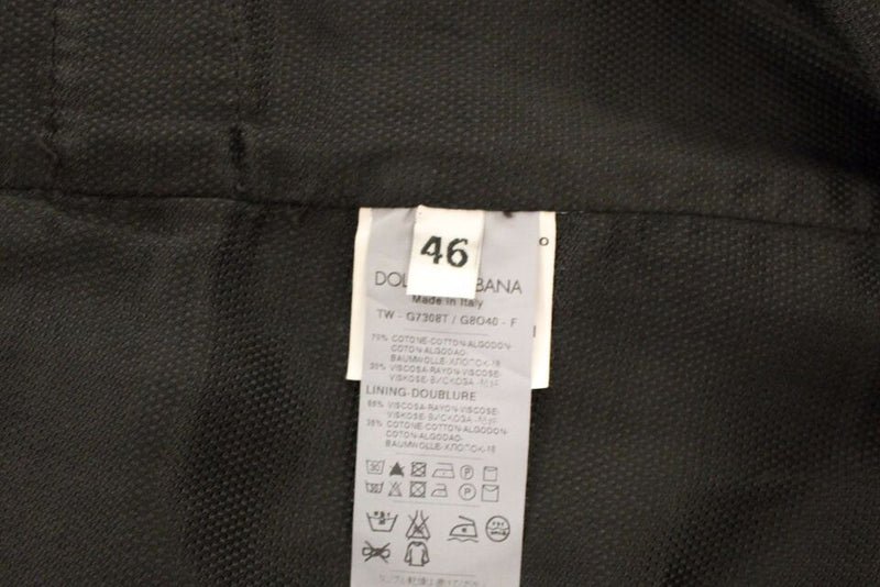 Dolce &amp; Gabbana Veste-gilet en coton et viscose noire