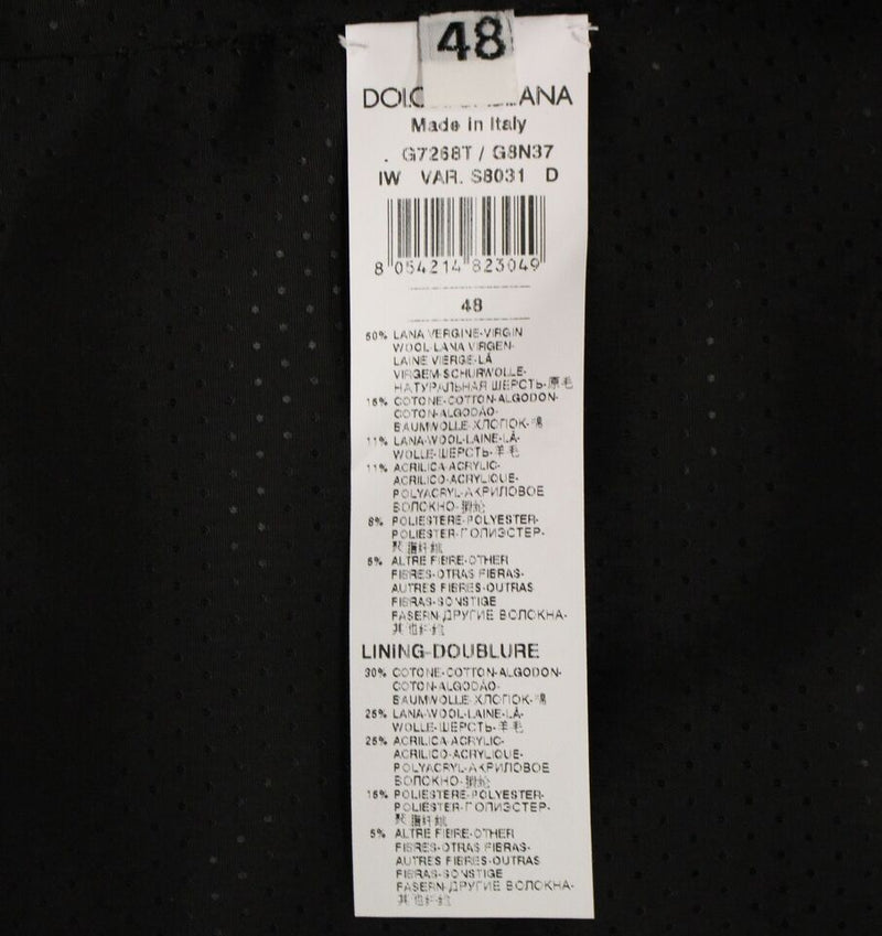 Gilet en laine mélangée grise Dolce &amp; Gabbana