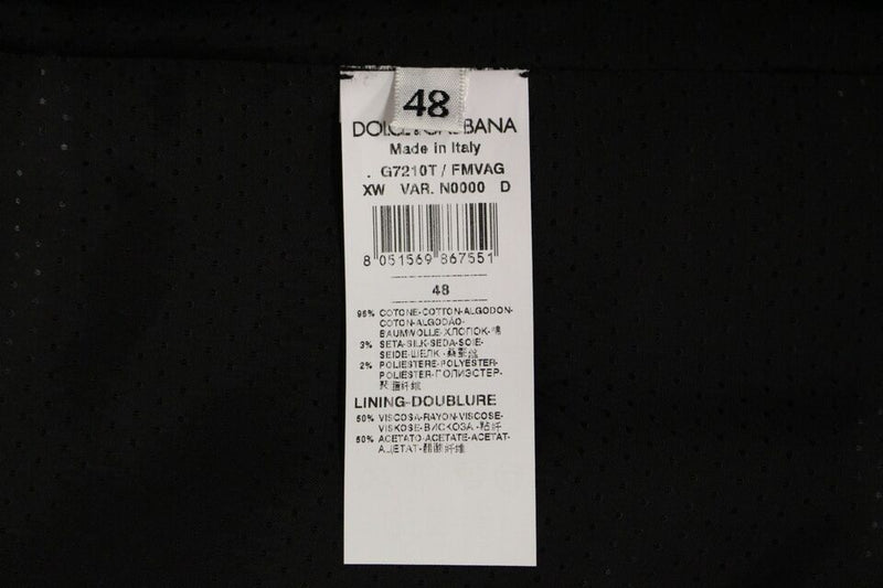 Gilet en coton mélangé gris avec logo Dolce &amp; Gabbana