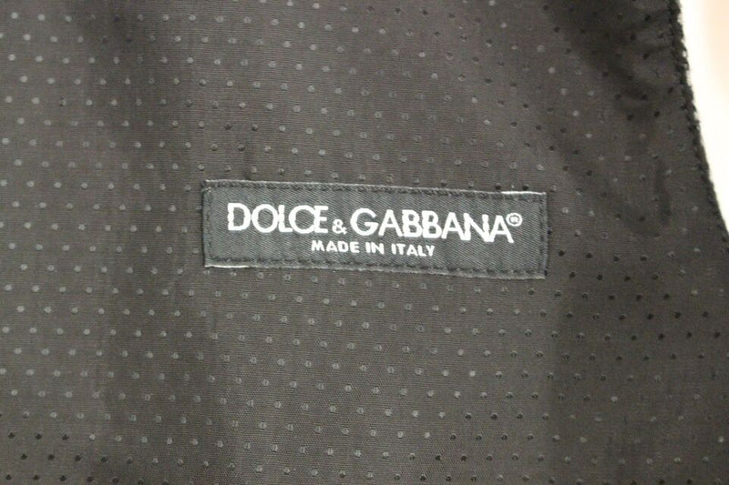 Gilet en coton mélangé gris avec logo Dolce &amp; Gabbana
