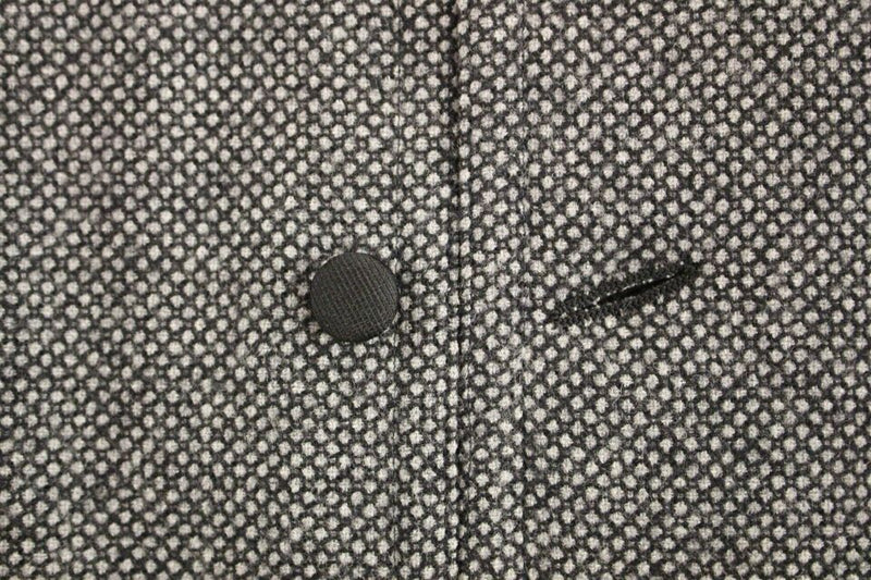Gilet en coton mélangé gris avec logo Dolce &amp; Gabbana