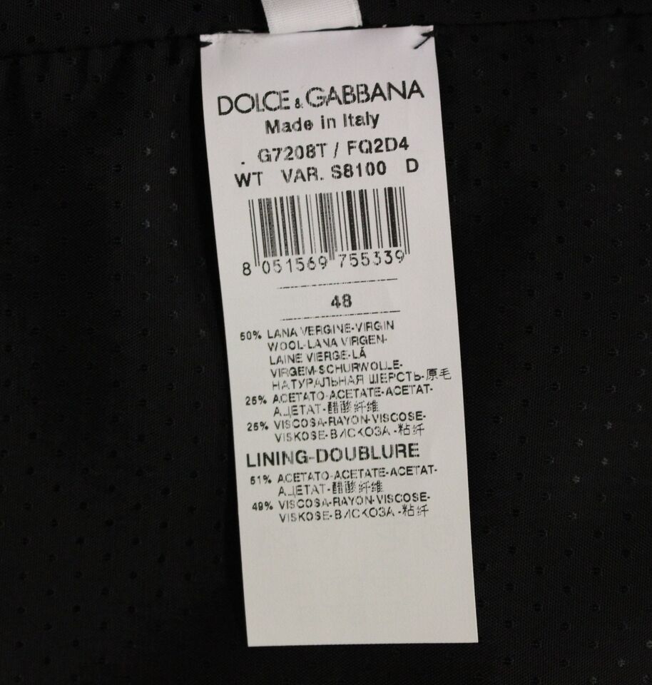 Gilet en laine mélangée grise Dolce &amp; Gabbana