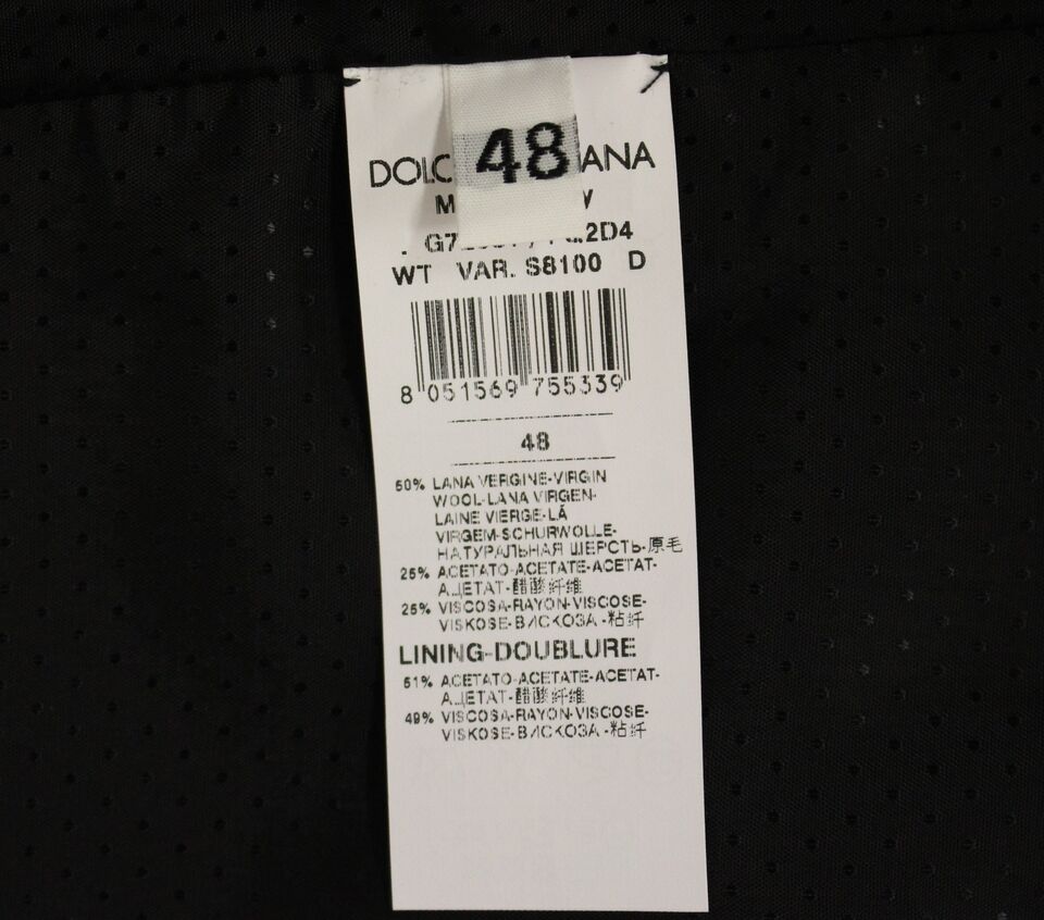 Gilet en laine mélangée grise Dolce &amp; Gabbana