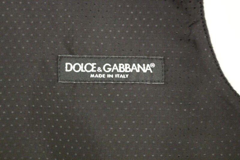 Gilet en laine mélangée grise Dolce &amp; Gabbana