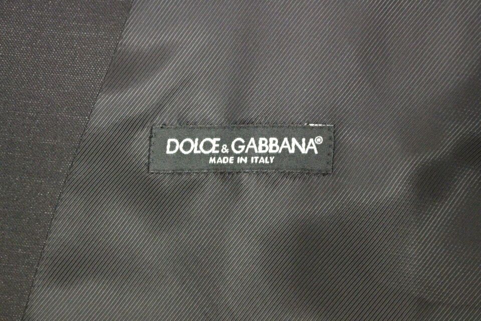 Gilet/veste en laine et soie grise Dolce &amp; Gabbana