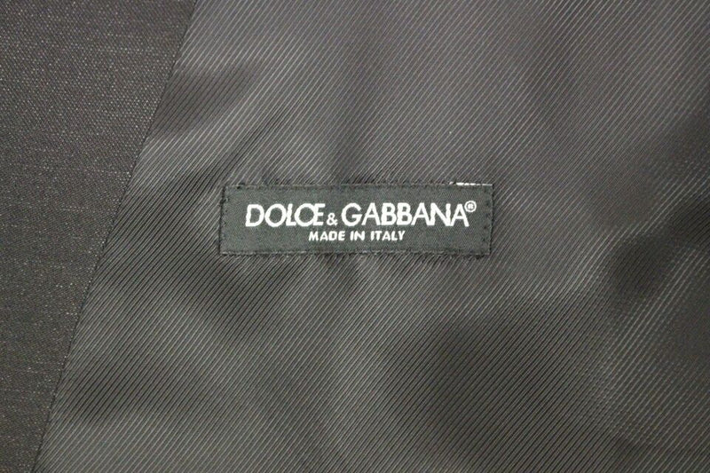 Gilet/veste en laine et soie grise Dolce &amp; Gabbana