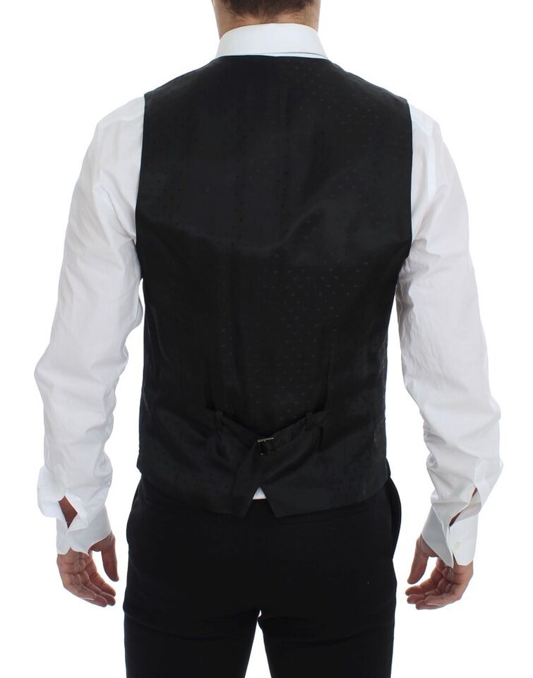Gilet/gilet sans manches formel en laine noire Dolce &amp; Gabbana