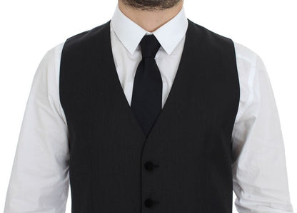Gilet/gilet de cérémonie en laine grise Dolce & Gabbana