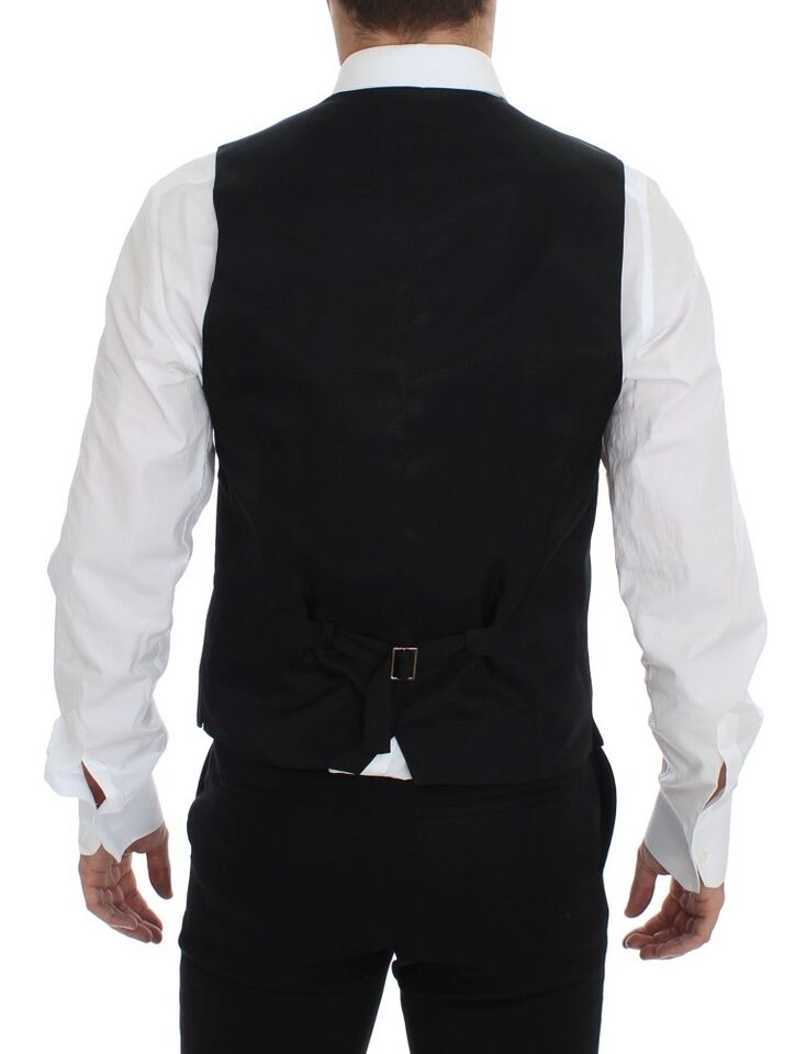 Gilet/gilet de cérémonie en laine grise Dolce &amp; Gabbana