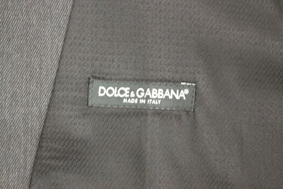 Gilet de cérémonie en laine grise Dolce & Gabbana