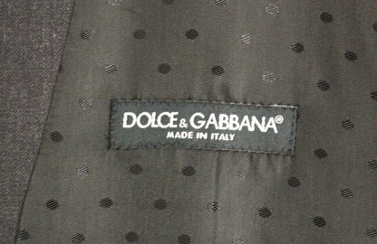 Dolce & Gabbana Grijs Vloerenlange Vest van Wol