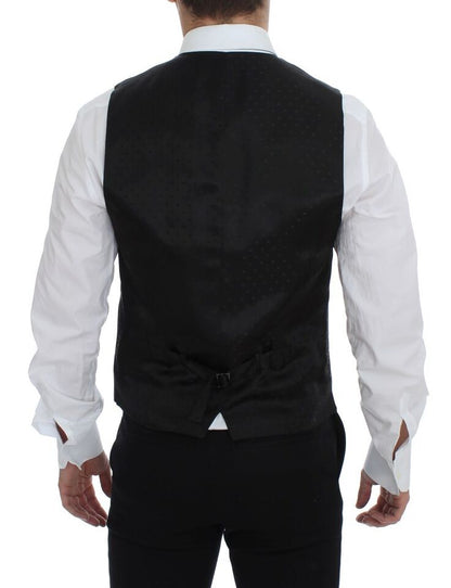 Dolce & Gabbana Grijs Vloerenlange Vest van Wol