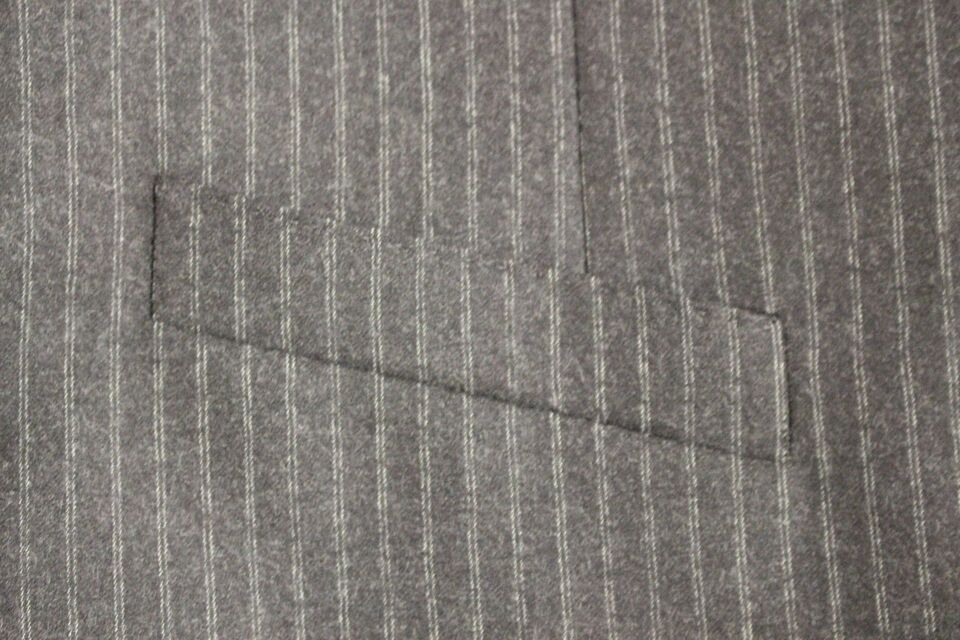 Gilet en laine rayé gris à simple boutonnage de Dolce &amp; Gabbana