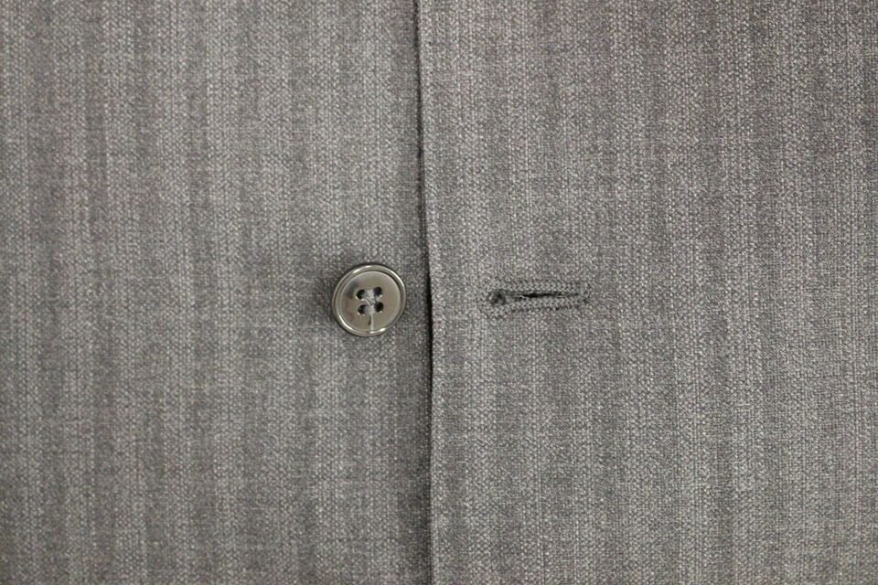 Gilet en laine rayé gris à simple boutonnage de Dolce &amp; Gabbana