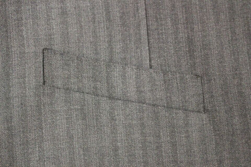 Gilet en laine rayé gris à simple boutonnage de Dolce &amp; Gabbana