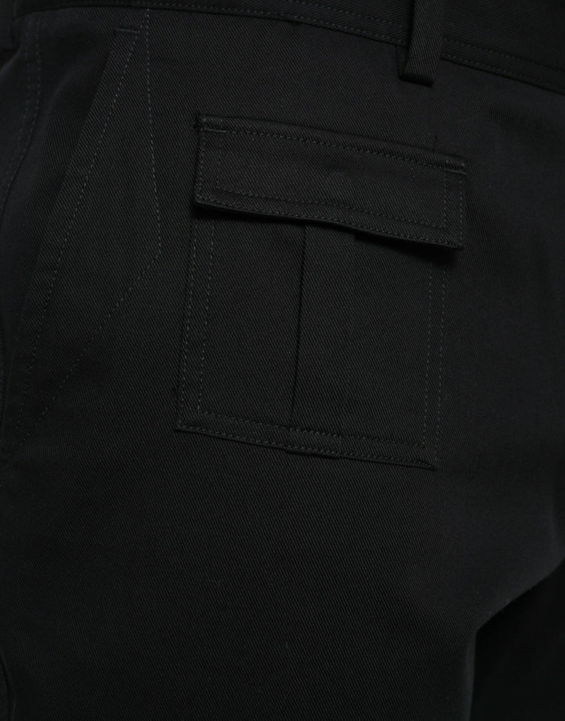 Dolce & Gabbana Black Gray slim Cotton Denim Jeans