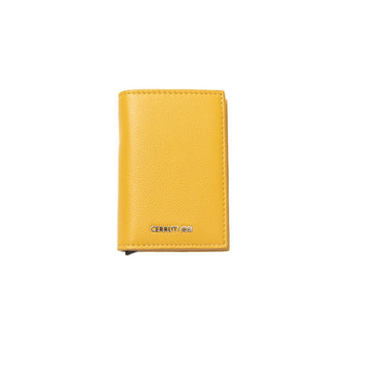 Portefeuille homme Cerruti 1881 en cuir de veau jaune