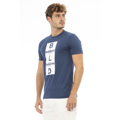 Baldinini Trend Blauw Katoenen Heren T-Shirt