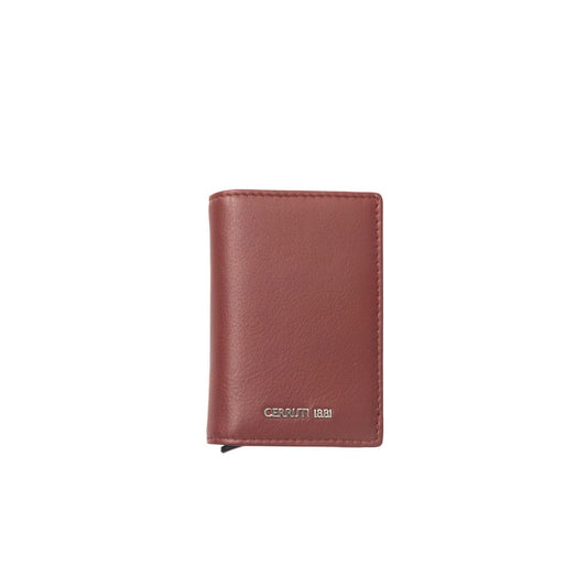 Portefeuille homme Cerruti 1881 en cuir de veau rouge