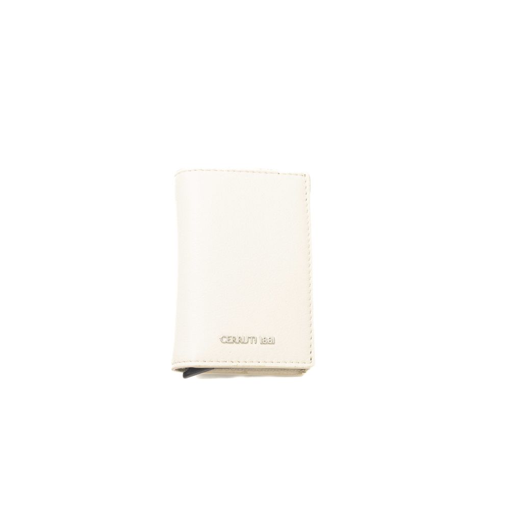 Portefeuille Homme Cerruti 1881 En Cuir De Veau Beige