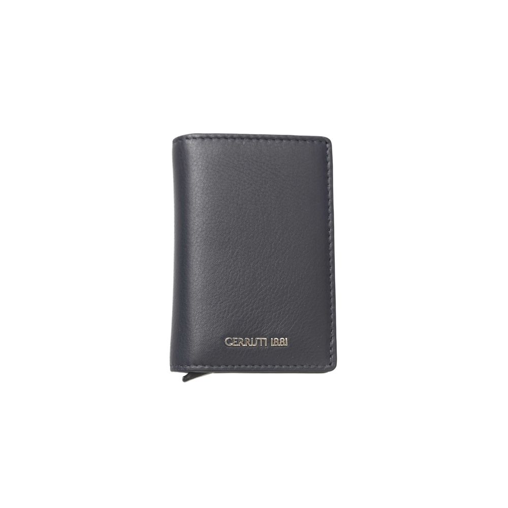 Portefeuille Homme Cerruti 1881 En Cuir De Veau Bleu