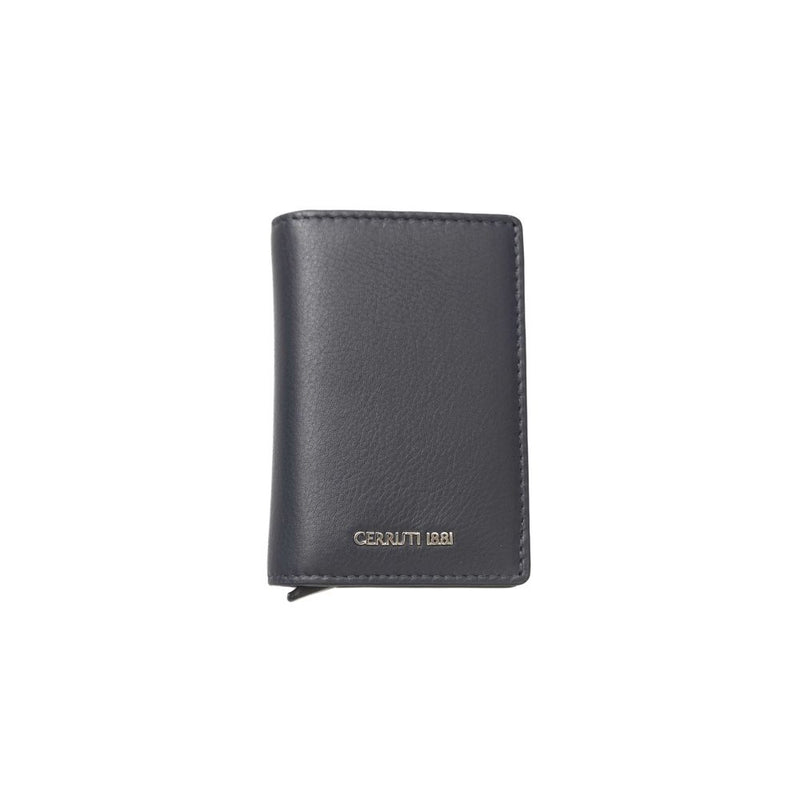 Portefeuille Homme Cerruti 1881 En Cuir De Veau Bleu