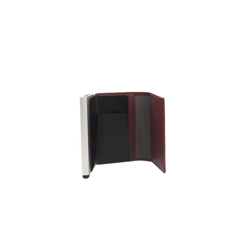 Portefeuille homme Cerruti 1881 en cuir de veau rouge