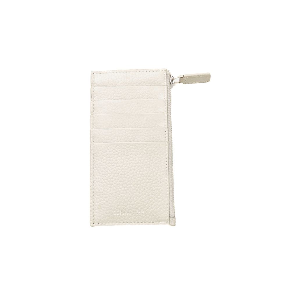 Portefeuille homme en cuir blanc Cerruti 1881