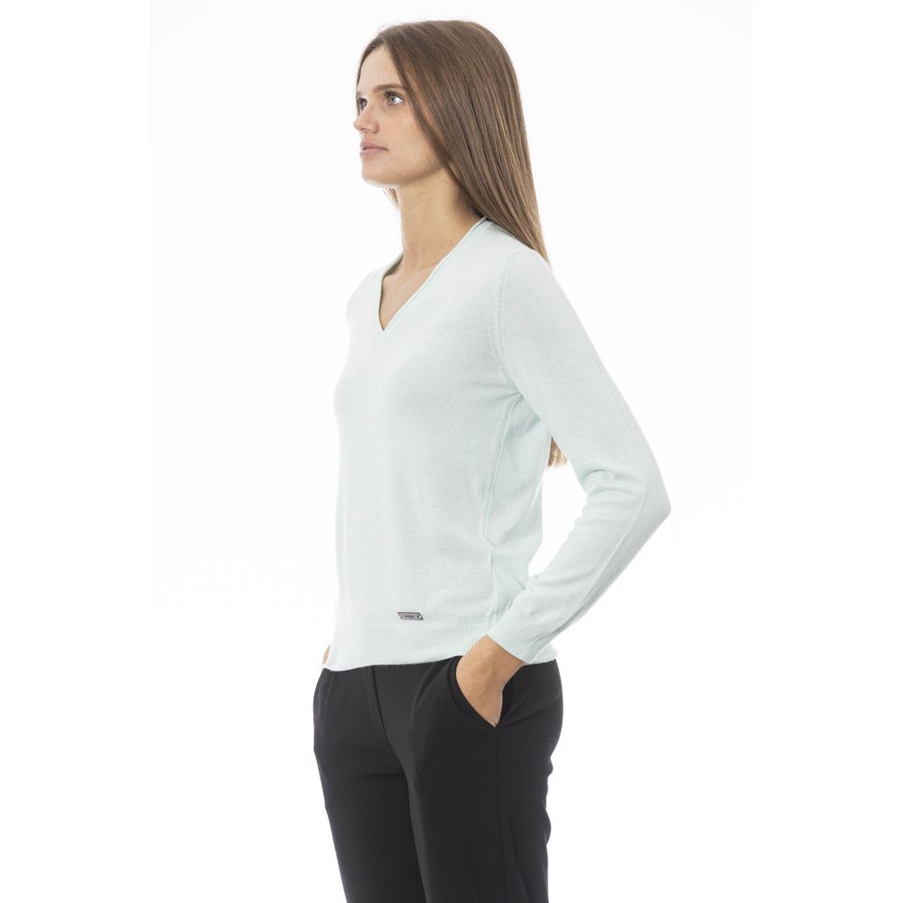Baldinini Trend Lichtblauwe Cashmere Dames Trui