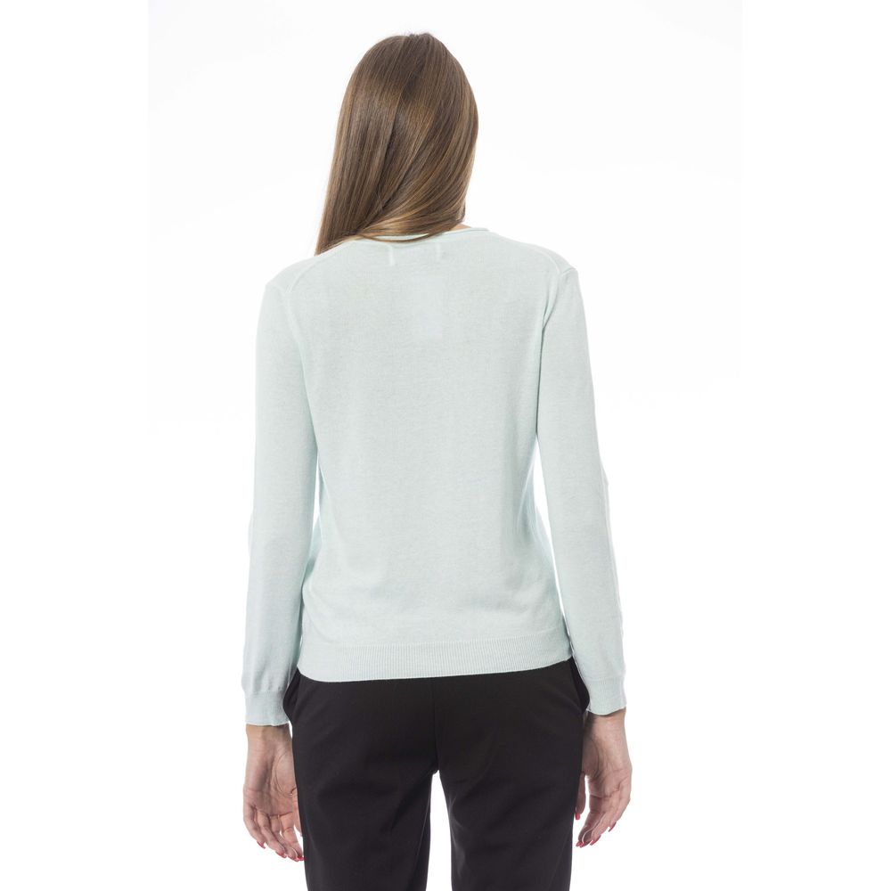 Baldinini Trend Lichtblauwe Cashmere Dames Trui