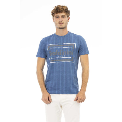 Baldinini Trend Blauw Katoenen Heren T-Shirt
