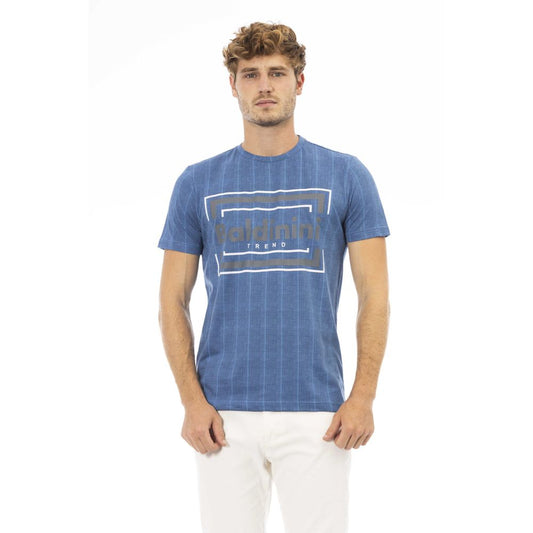 Baldinini Trend Blauw Katoenen Heren T-Shirt