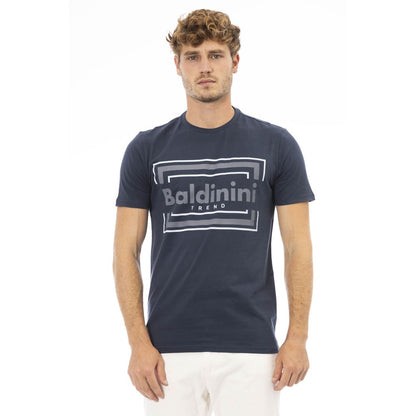 Baldinini Trend Blauw Katoenen Heren T-Shirt