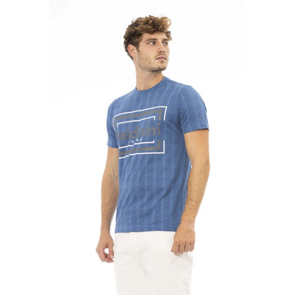 Baldinini Trend Blauw Katoenen Heren T-Shirt