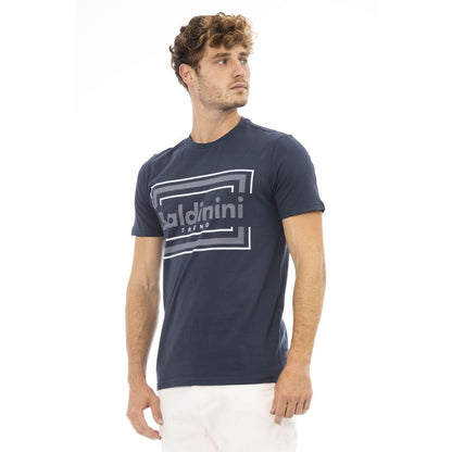 Baldinini Trend Blauw Katoenen Heren T-Shirt