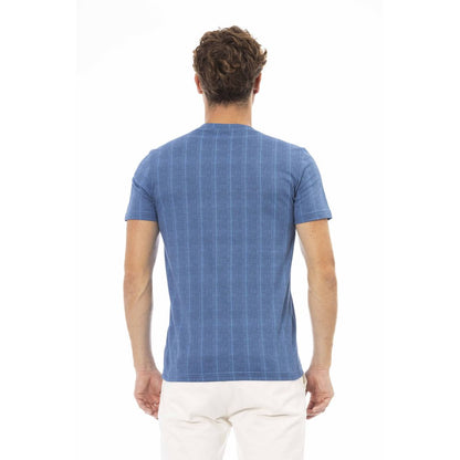 Baldinini Trend Blauw Katoenen Heren T-Shirt