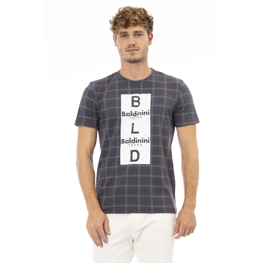 Baldinini Trend Grijs Katoenen Heren T-Shirt