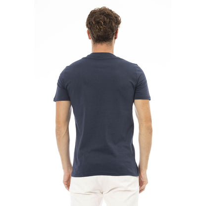 Baldinini Trend Blauw Katoenen Heren T-Shirt