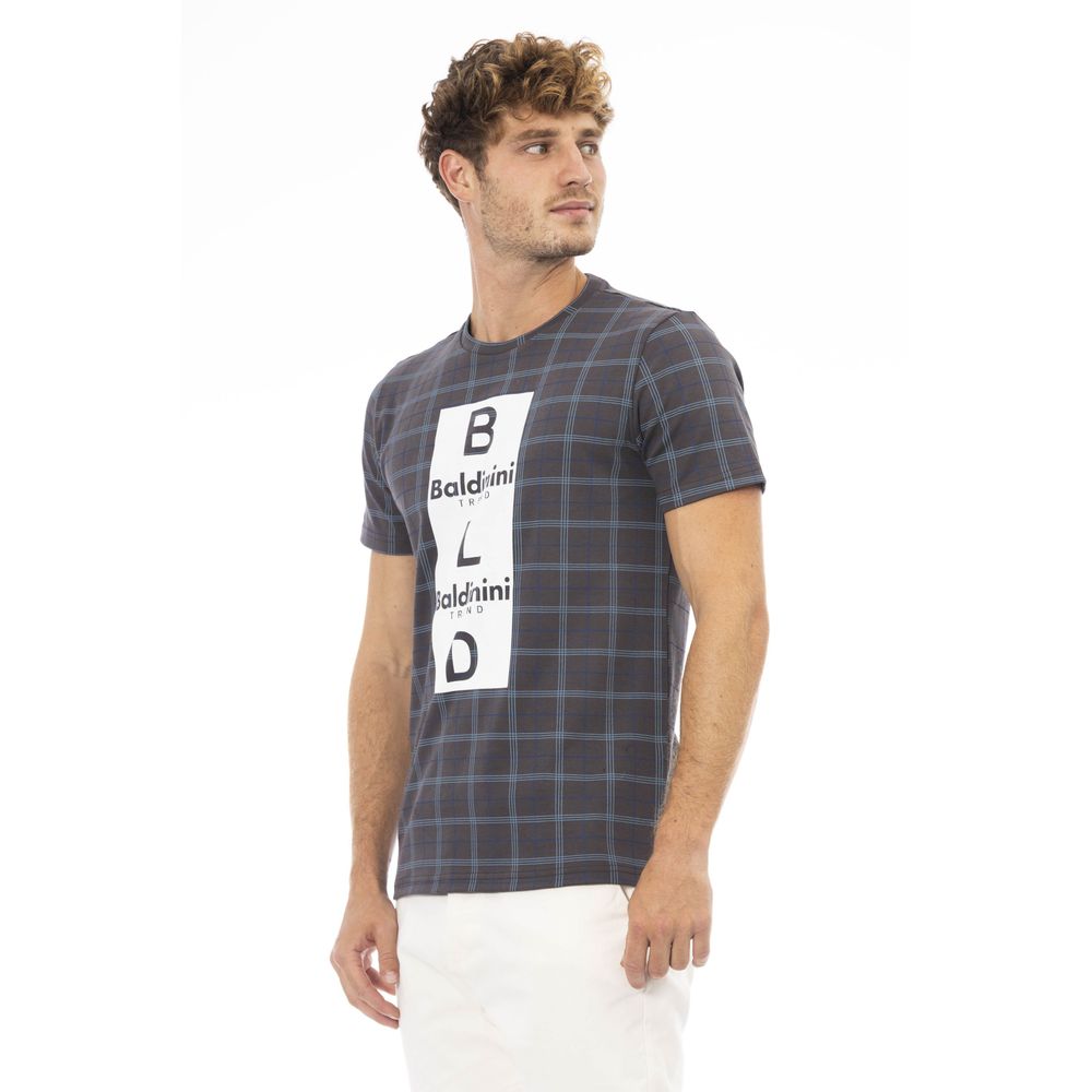 Baldinini Trend Grijs Katoenen Heren T-Shirt