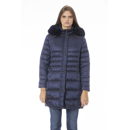 Baldinini Trend Lichtblauwe Polyester Jas voor Dames