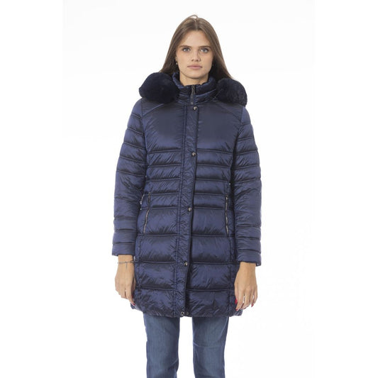 Baldinini Trend Lichtblauwe Polyester Jas voor Dames