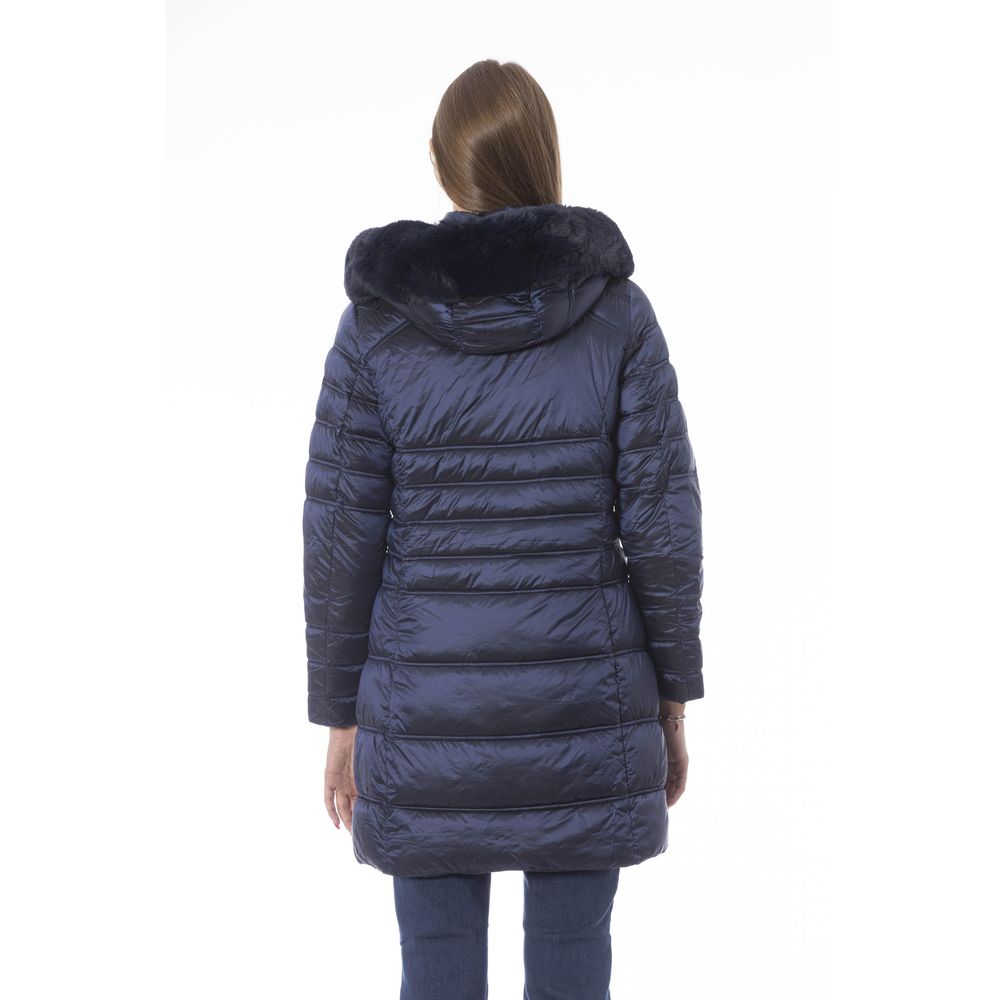 Baldinini Trend Veste Longue en Polyester Bleu Clair pour Femme