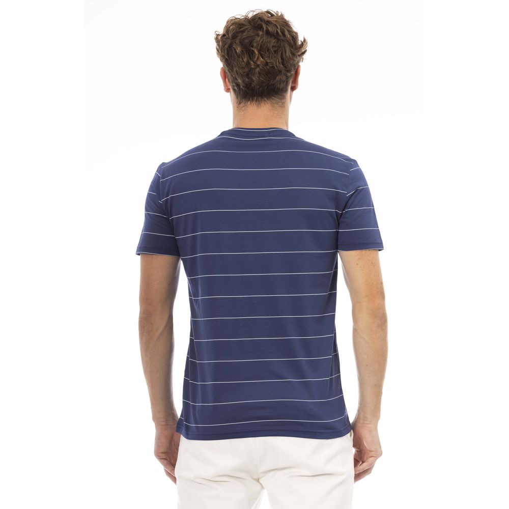 Baldinini Trend Blauw Katoenen Heren T-Shirt