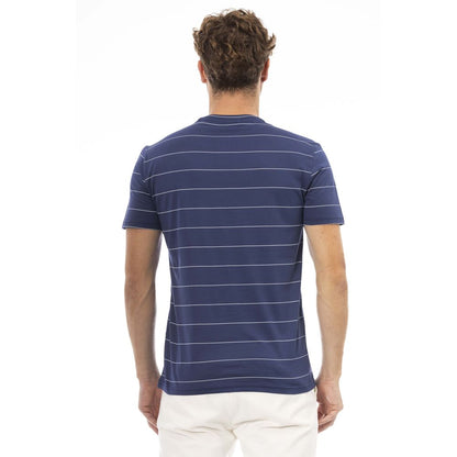 Baldinini Trend Blauw Katoenen Heren T-Shirt